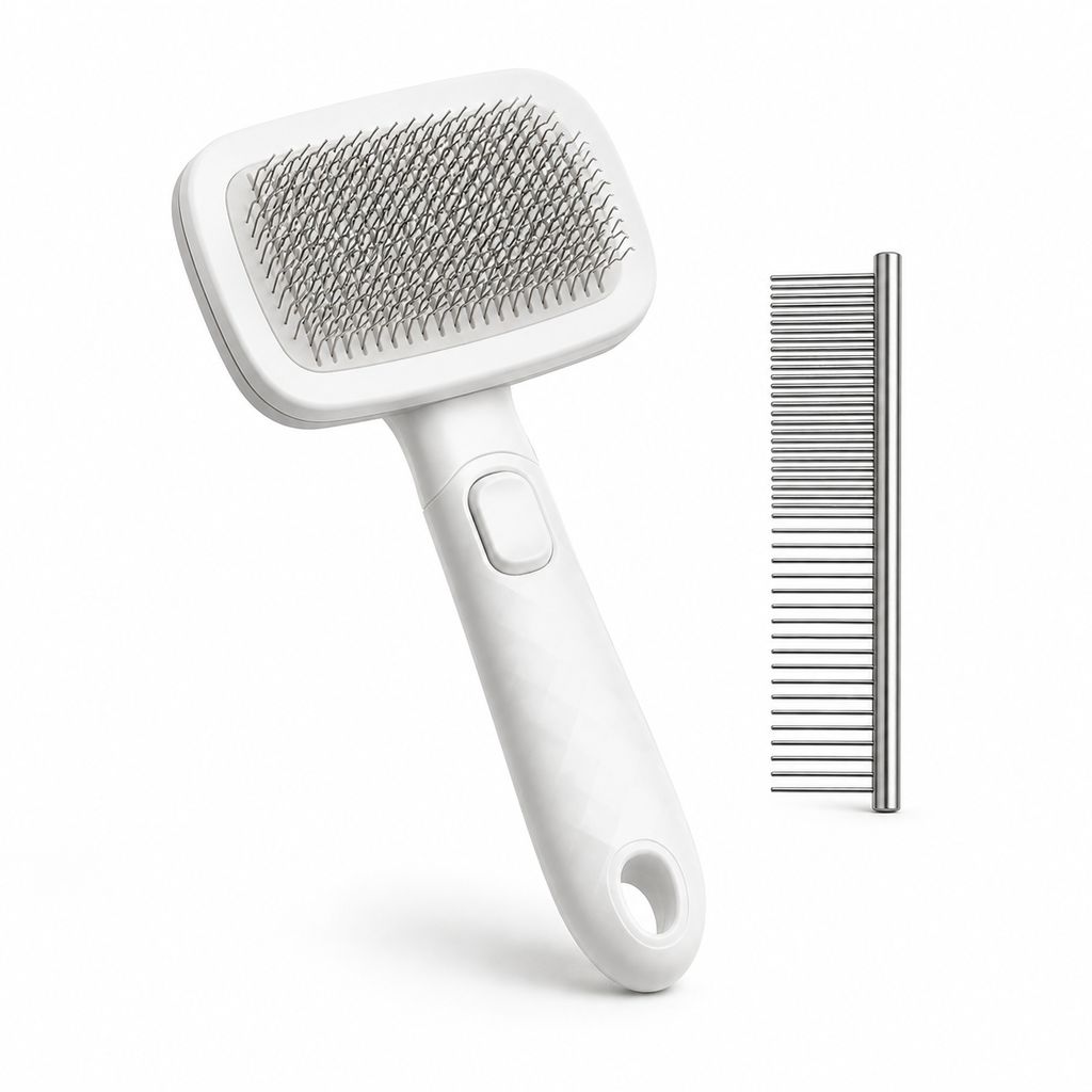 PoilStop™ – Brosse Autonettoyante pour Chien et Chat