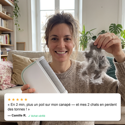 PoilZéro — Rouleau Anti-Poils Réutilisable