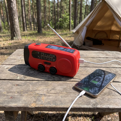Recharge du téléphone en camping