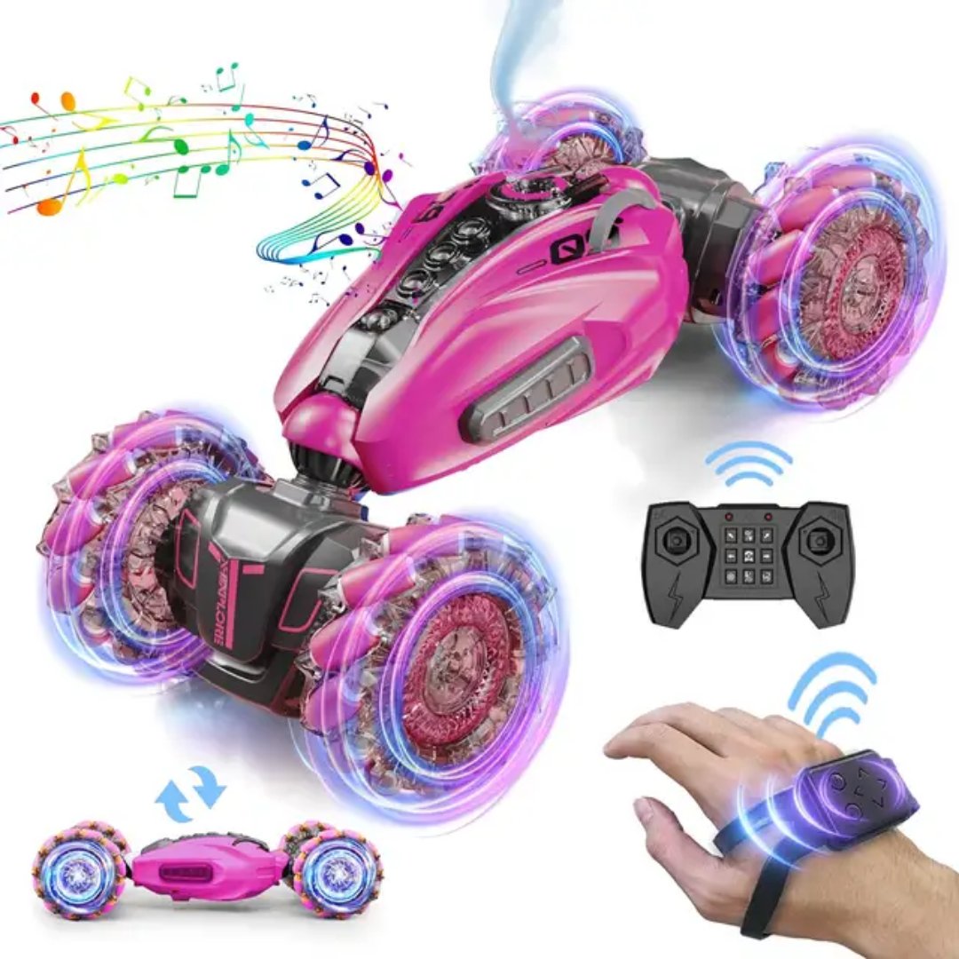 couleur Rose — DriftGeste™ — Voiture Télécommandée 4x4 à Contrôle Gestuel