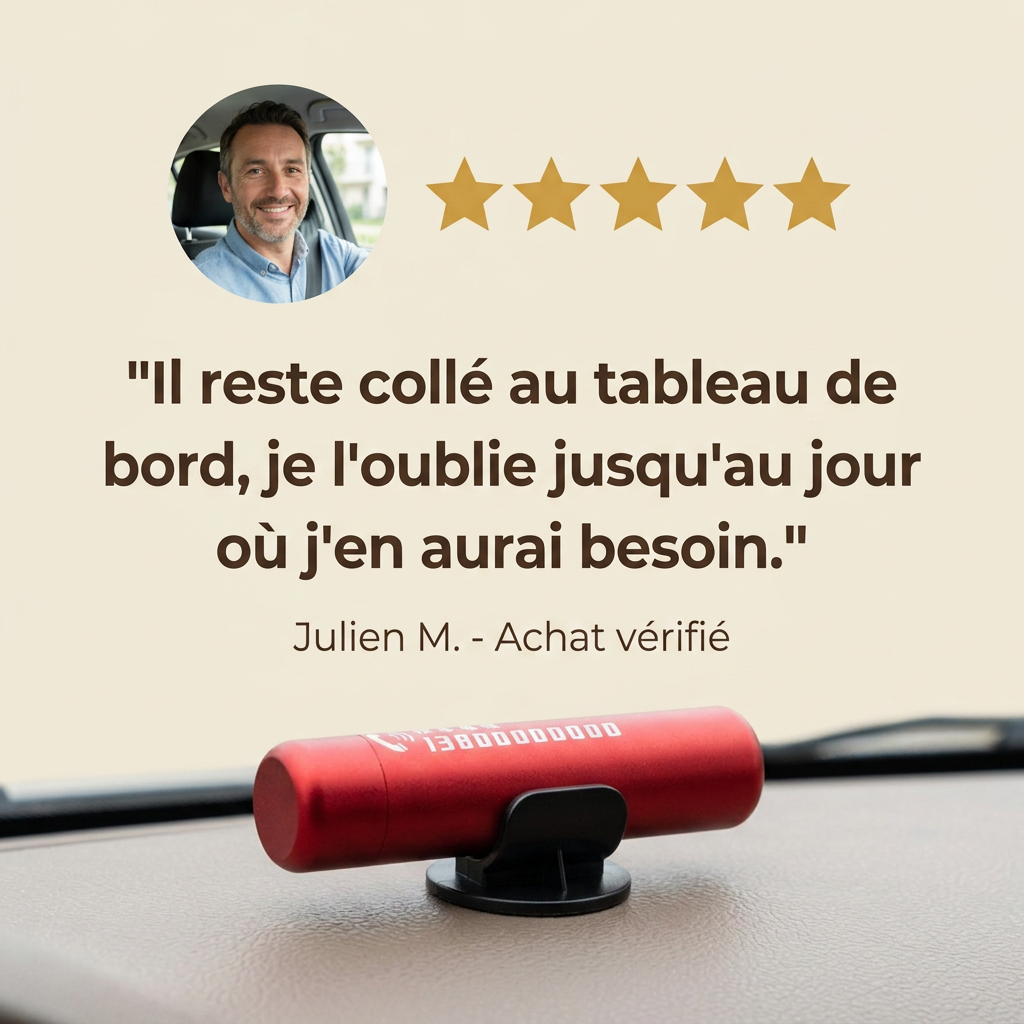 Avis client verifie 5 etoiles - SafePro X outil urgence auto