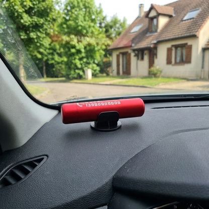 SafePro X fixe sur le tableau de bord, a portee de main