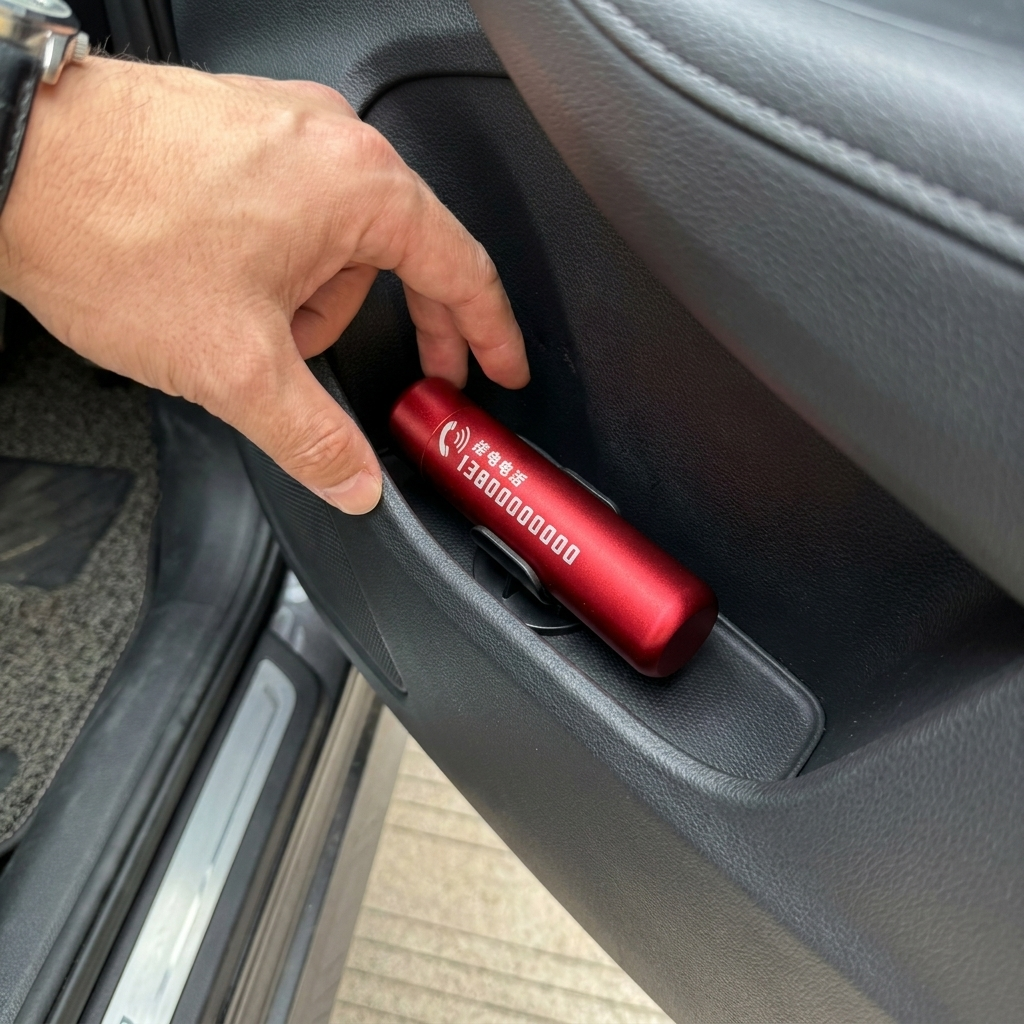 SafePro X range dans le vide-poche de la portiere conducteur
