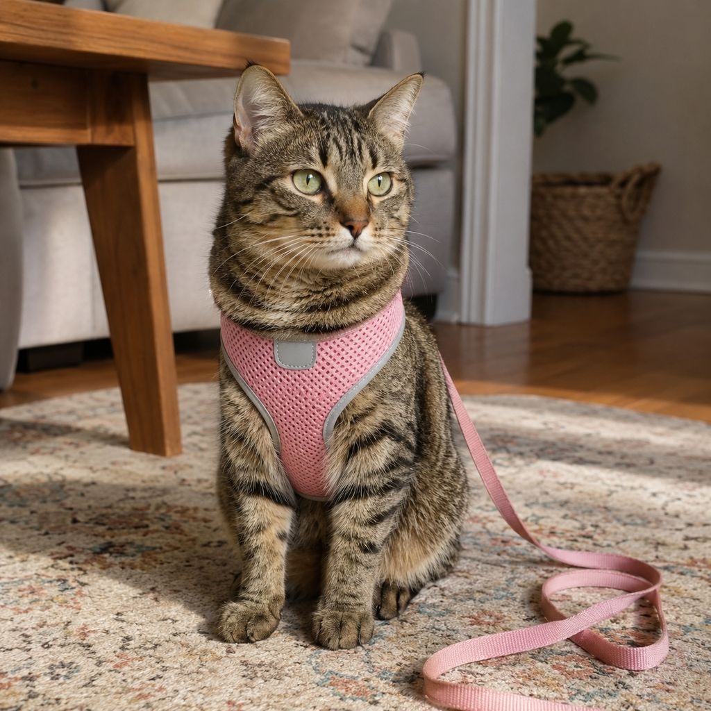 FelinGo™ – Harnais Anti-Fugue pour Chat avec Laisse