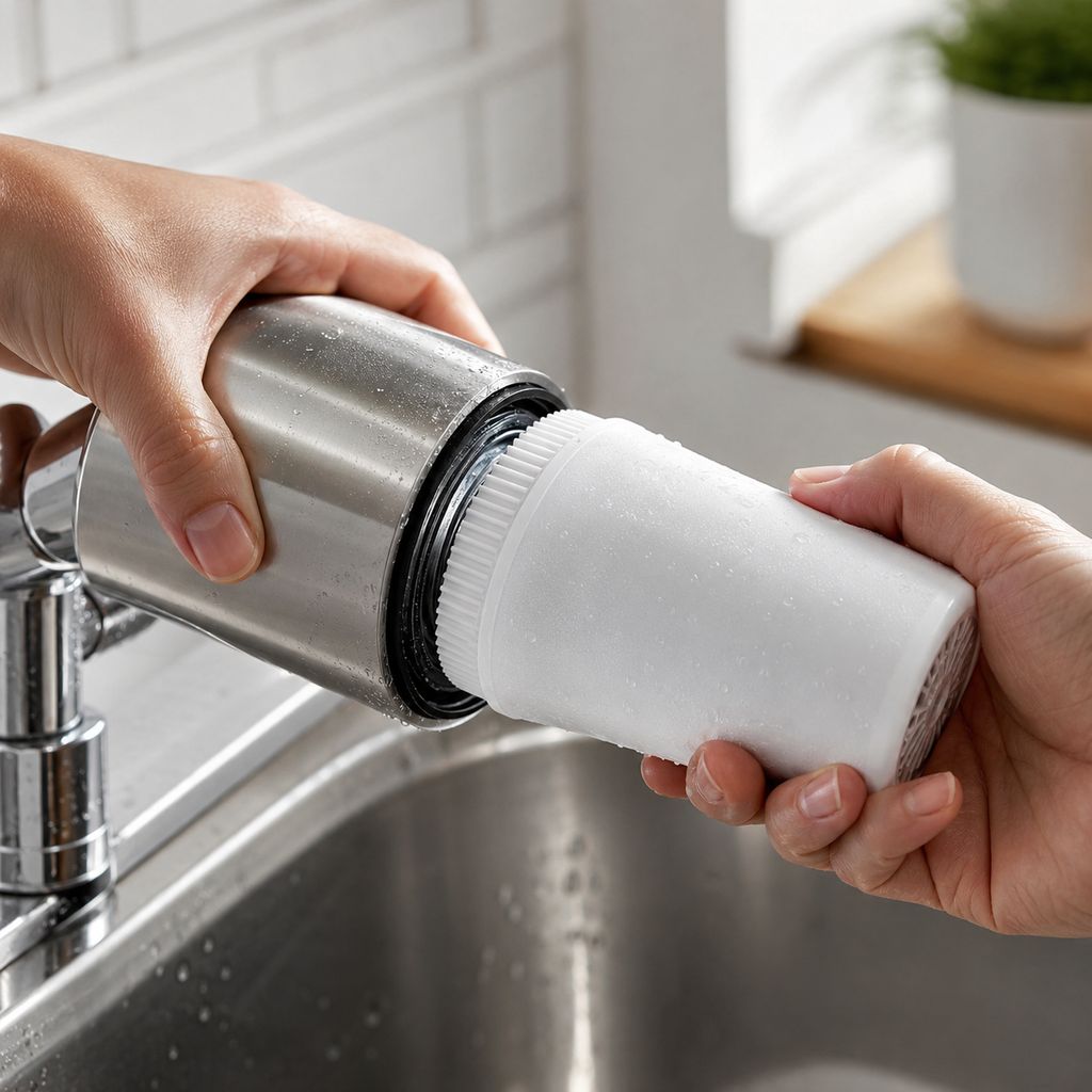 PuroTap™ – Filtre à Eau sur Robinet en Inox