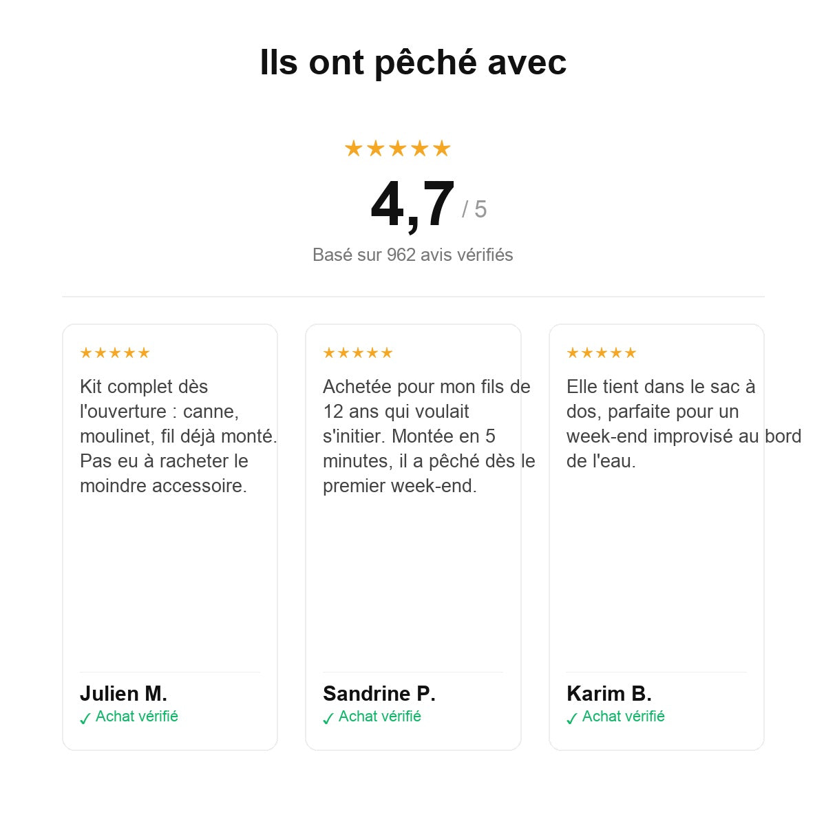 Ensemble Canne à Pêche Pliable