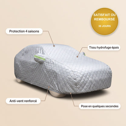 Housse Auto Demi-Couverture Soleil & Neige