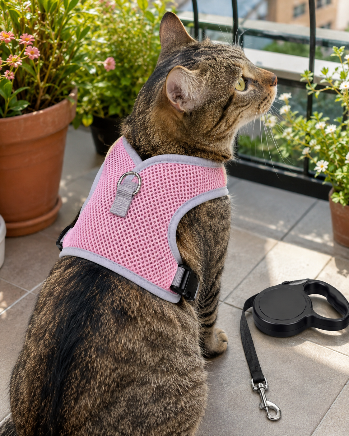 FelinGo™ – Harnais Anti-Fugue pour Chat avec Laisse