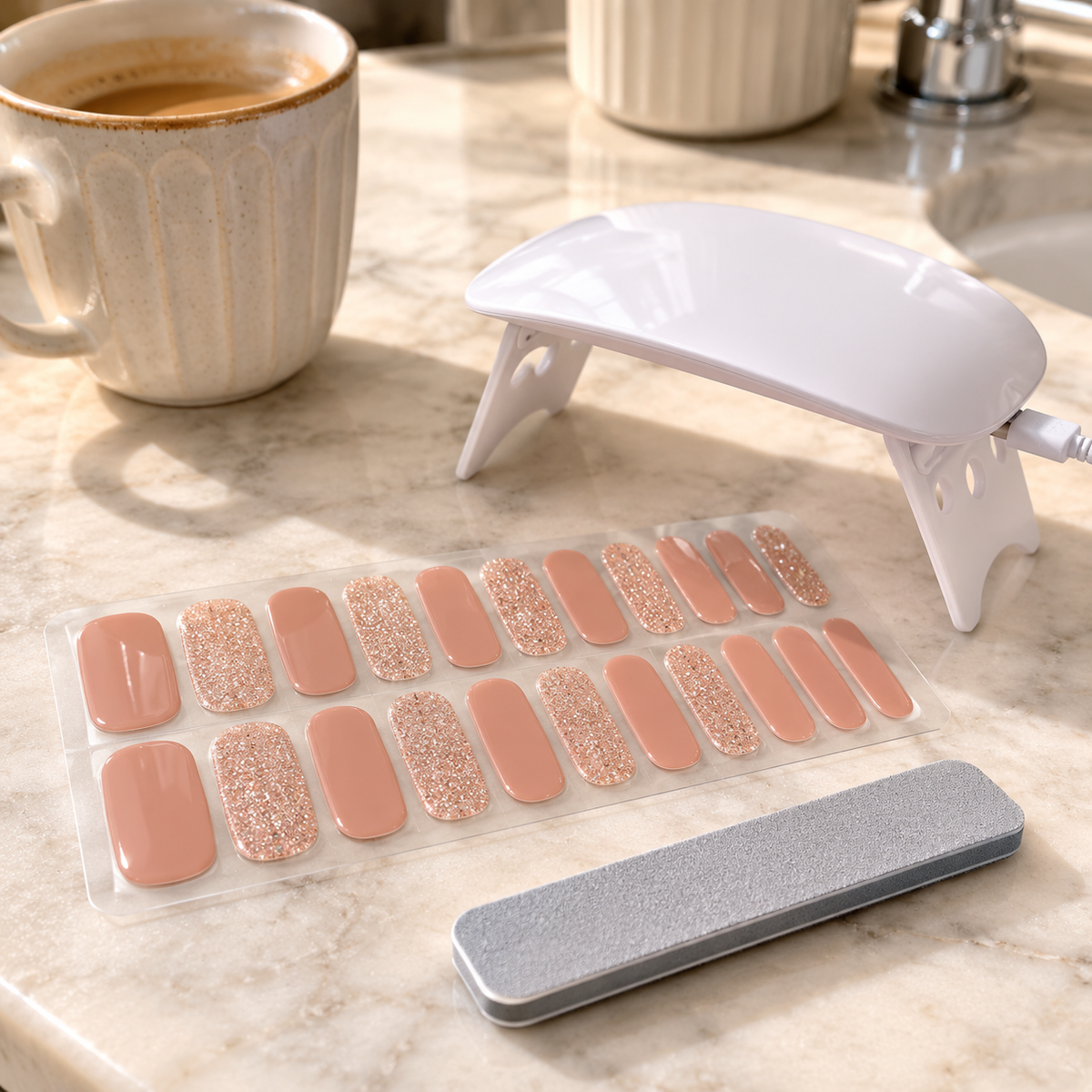 GlossStrip™ – Bandes de Gel Semi-Durci pour Ongles