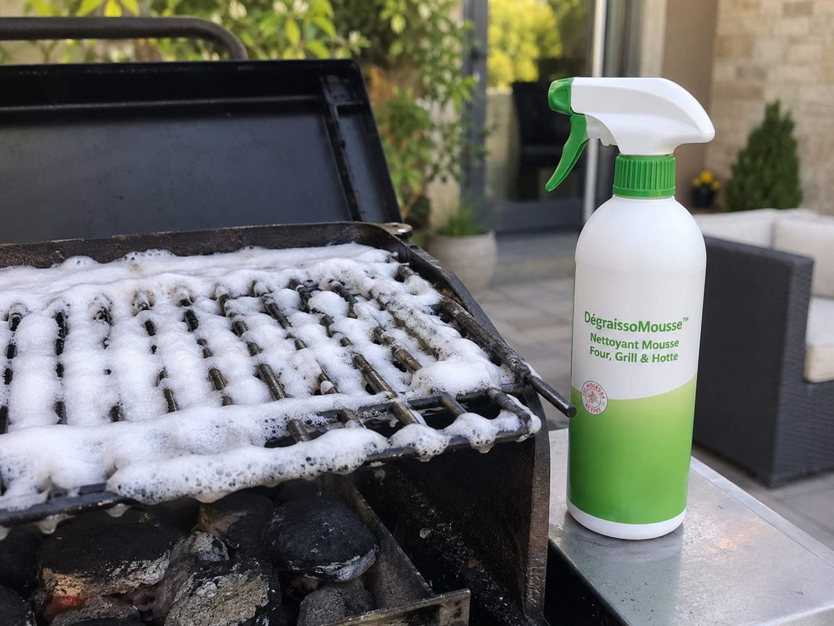 DégraissoMousse™ – Nettoyant Mousse Four, Grill & Hotte