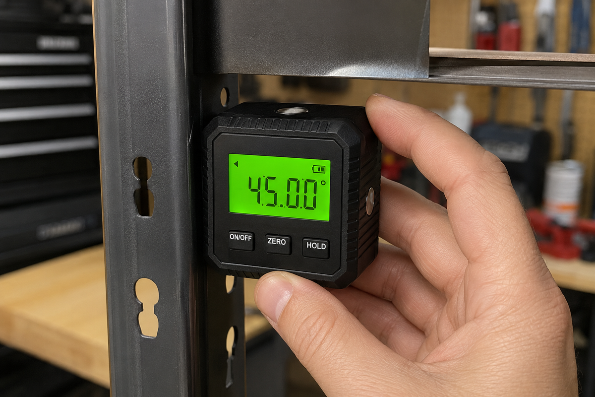 AngleTek™ – Niveau d'Angle Magnétique Numérique 4 Faces