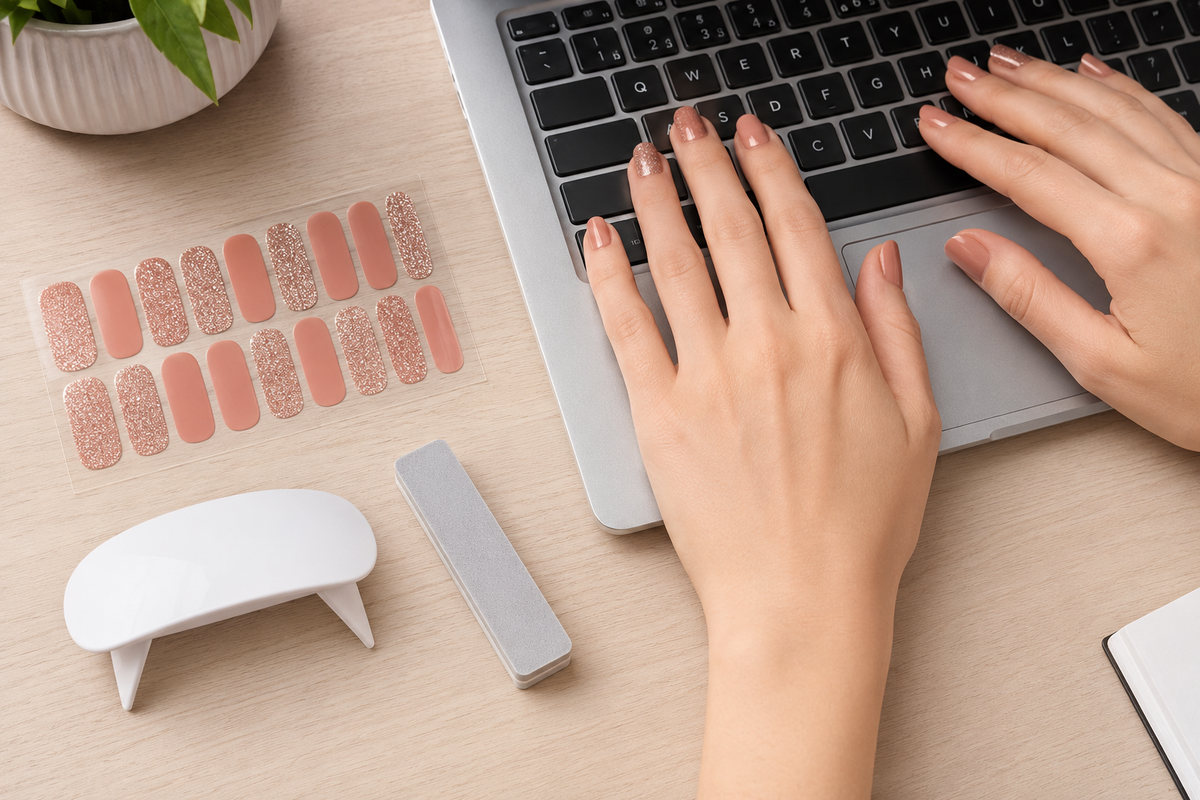 GlossStrip™ – Bandes de Gel Semi-Durci pour Ongles