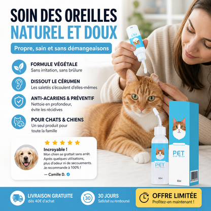 OtiPur™ – Nettoyant Auriculaire Apaisant Chiens & Chats