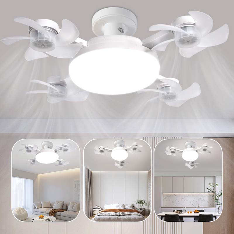 AeroLume™ – Ventilateur de Plafond LED à Pales Pliables
