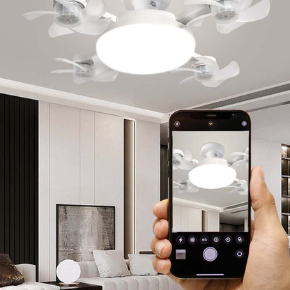 AeroLume™ – Ventilateur de Plafond LED à Pales Pliables