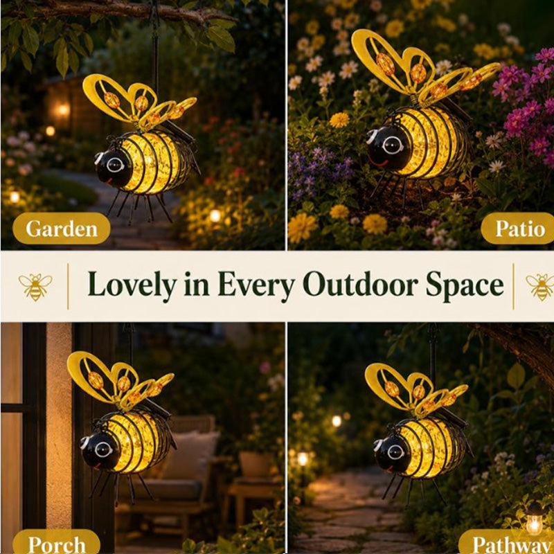 BeeLight™ – Lanterne Abeille Solaire Suspendue