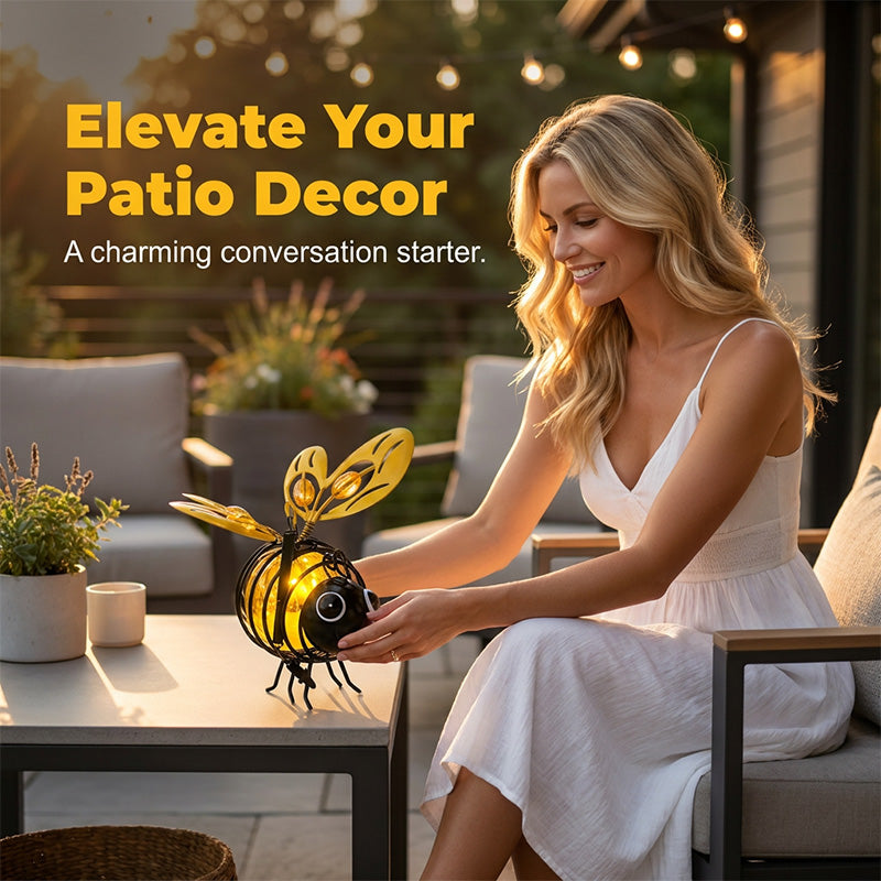 BeeLight™ – Lanterne Abeille Solaire Suspendue