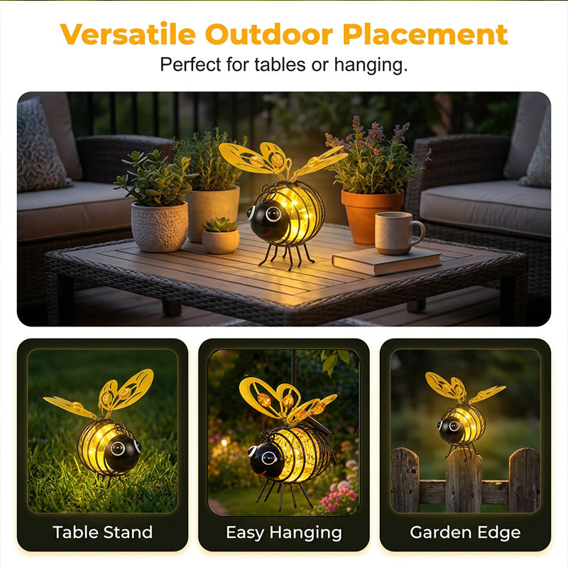 BeeLight™ – Lanterne Abeille Solaire Suspendue