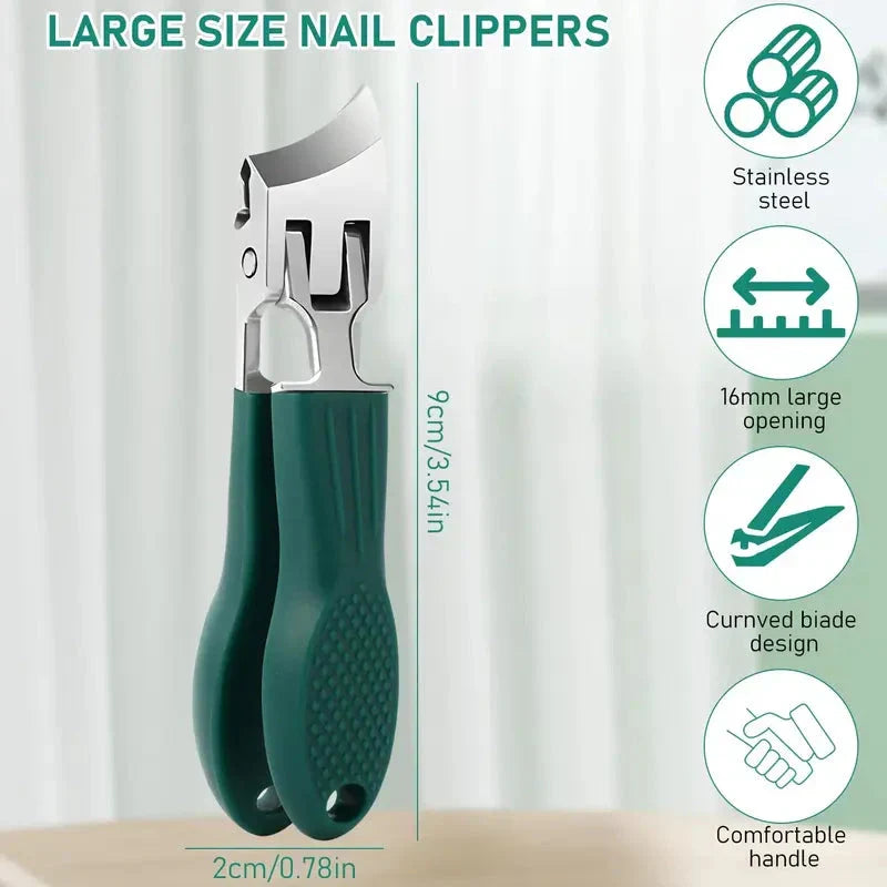 PrécisionGrip™ – Coupe-Ongles Pro à Large Ouverture
