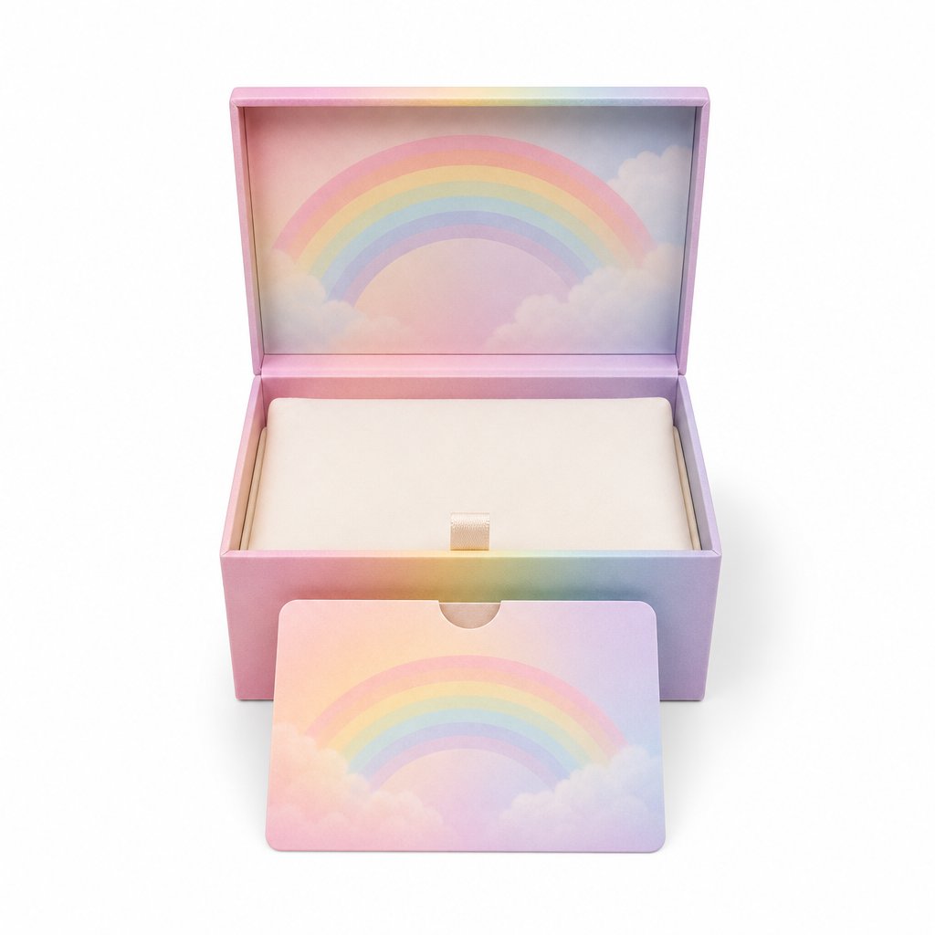 packshot — Boîte Cadeau Passerelle Arc-en-Ciel