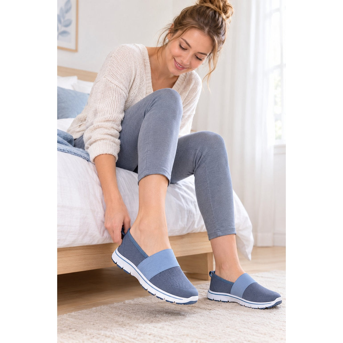 situation — SafeStep™ – Chaussures Slip-On Antidérapantes & Respirantes Femme