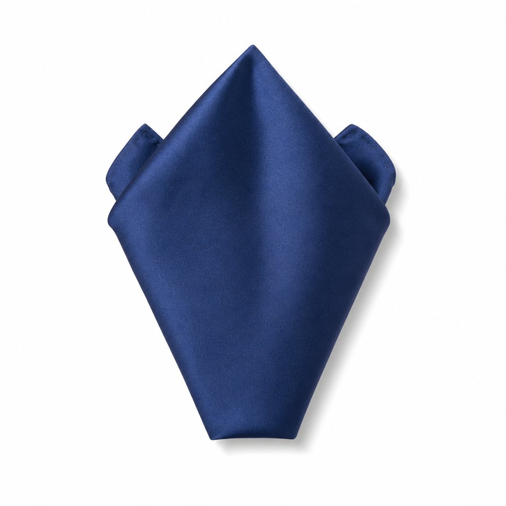 packshot — Pochette de costume en soie