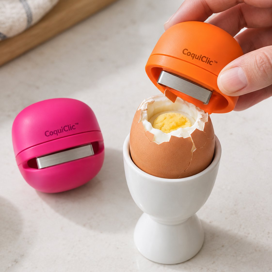 situation — CoquiClic™ – Casse-Œuf & Écaleur 2-en-1
