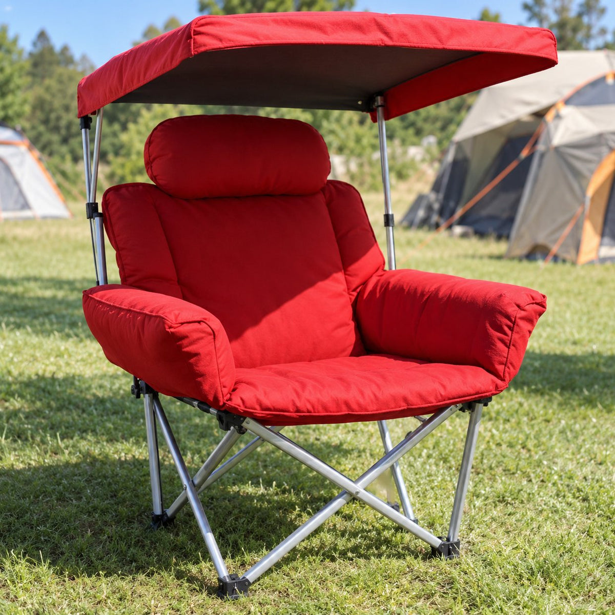 situation — ShadeNomade™ – Chaise de Camping Pliante avec Auvent Orientable