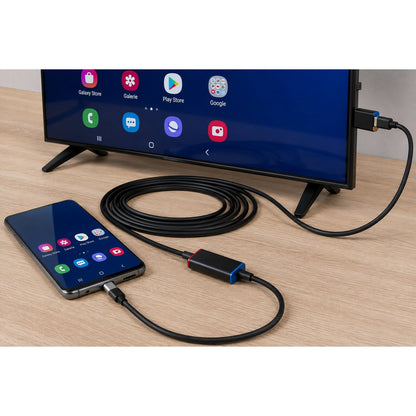 usage — Câble USB-C vers HDMI 4K@60Hz avec Charge PD 100W