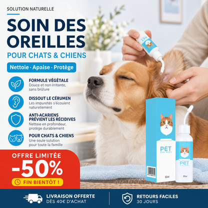 OtiPur™ – Nettoyant Auriculaire Apaisant Chiens & Chats