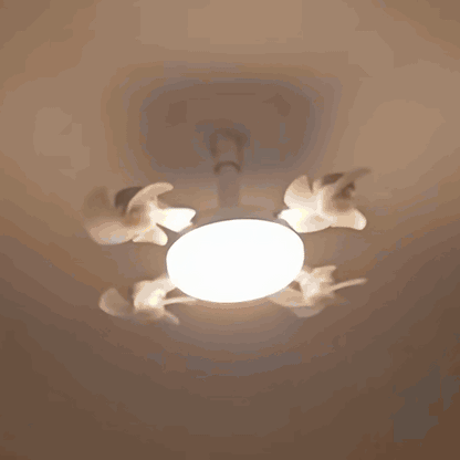 Ventilateur de plafond LED avec télécommande - gif