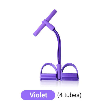 couleur Violet — FlexTract™ – Étireur de Jambes à Pédale avec Bandes de Résistance