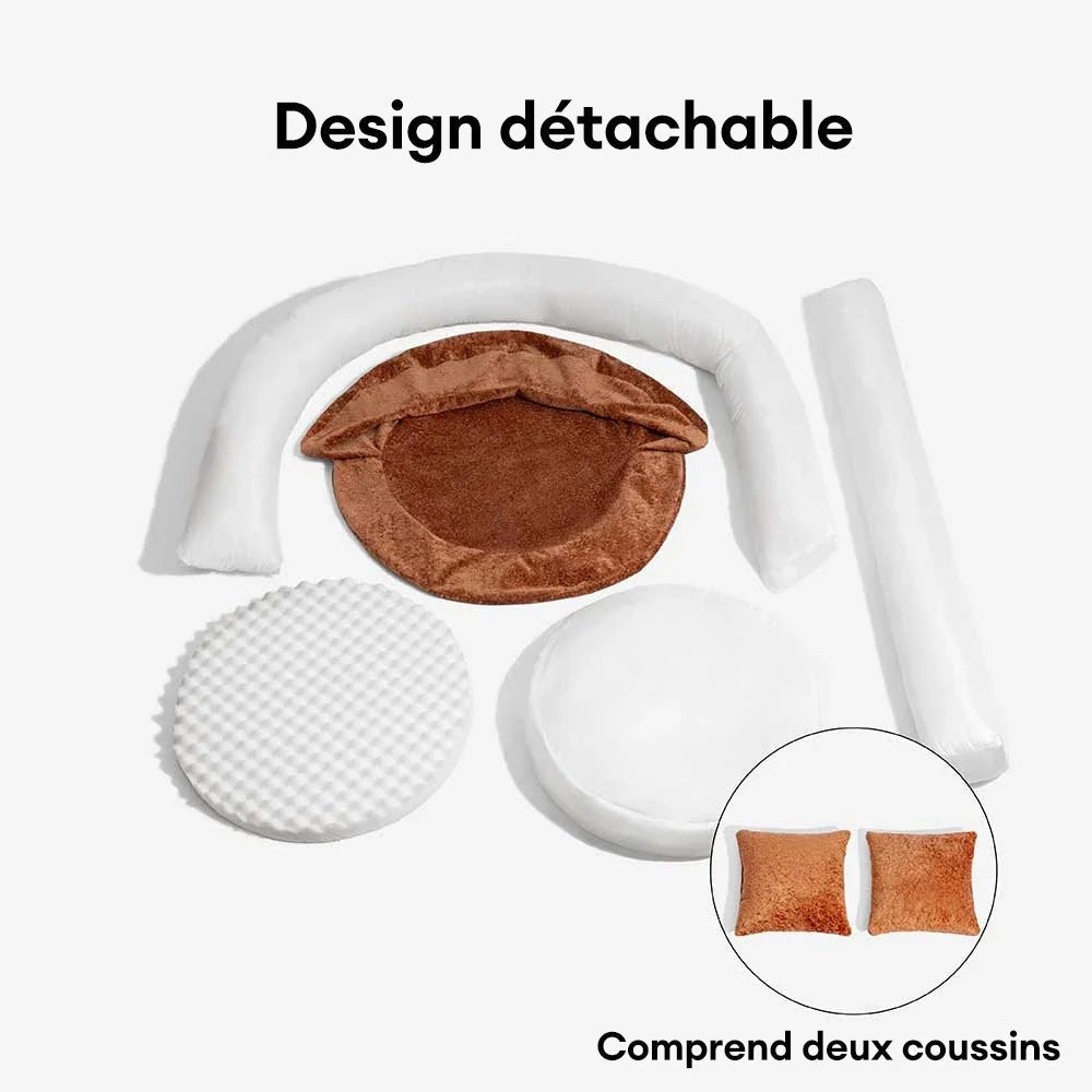 situation — CocoonPaws™ – Panier Donut Orthopédique Anti-Griffures